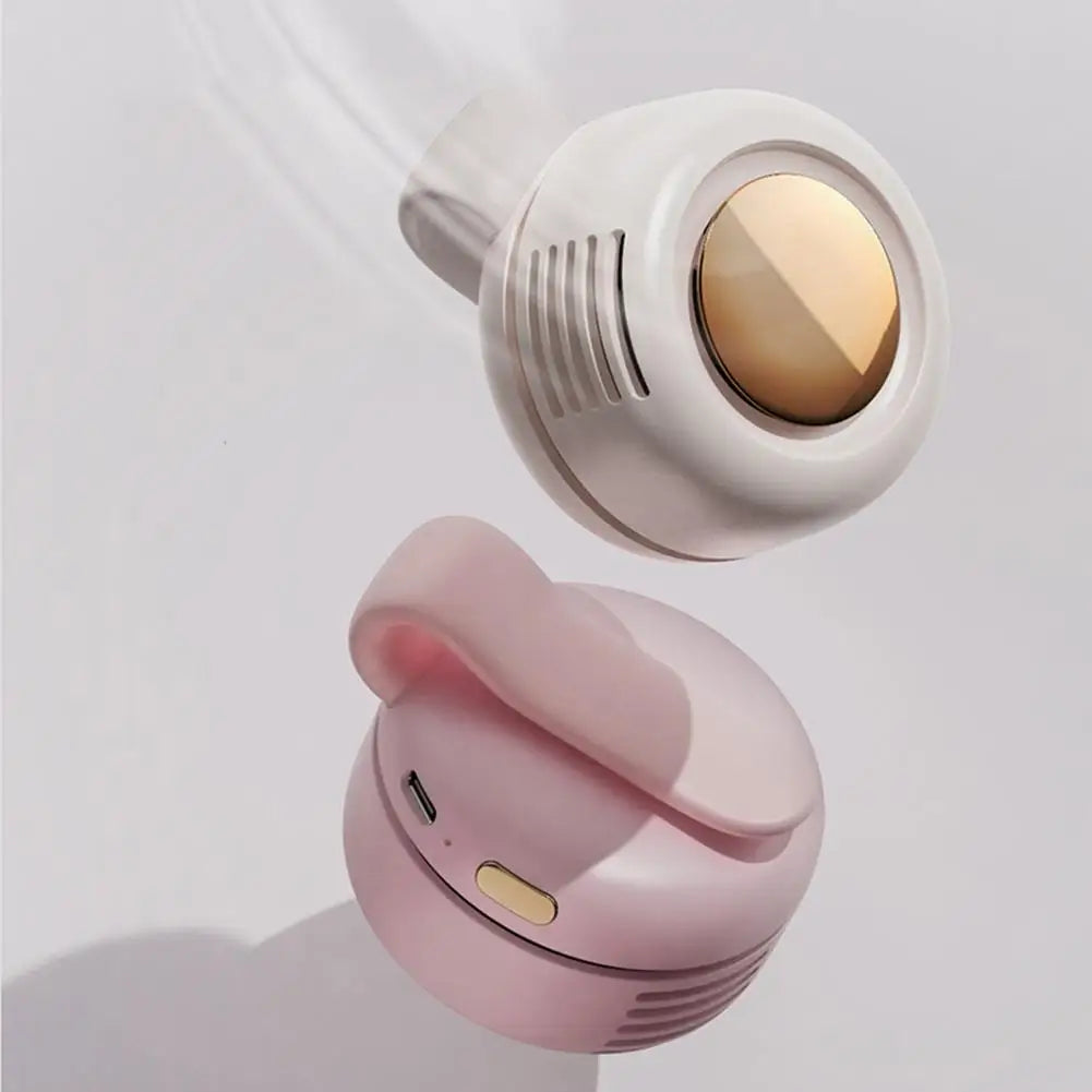 Portable Silent Mini Bladeless Electric Fan,Small Fan Clip on Shirt Waist Mini Bladeless Fan Adjustable 3-Speed for Outdoor NEW